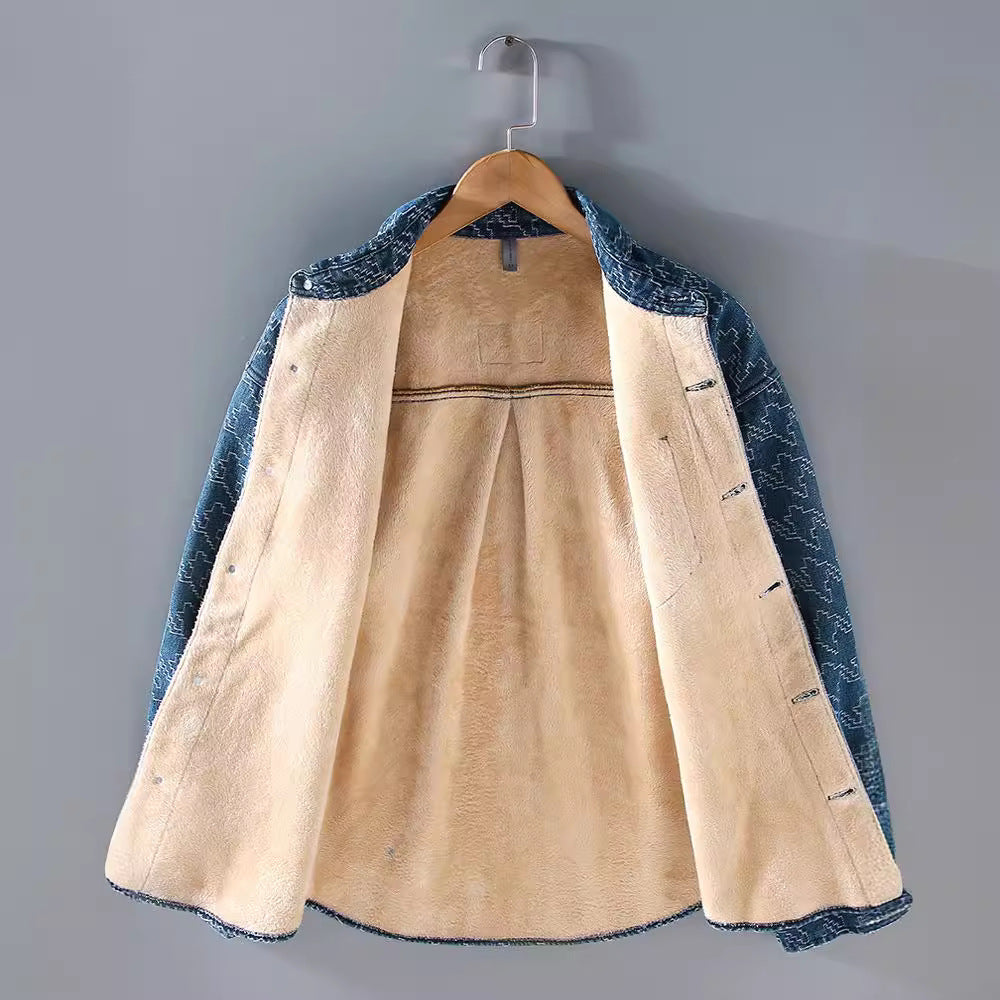 Lightweight Denim Jacket with Lined