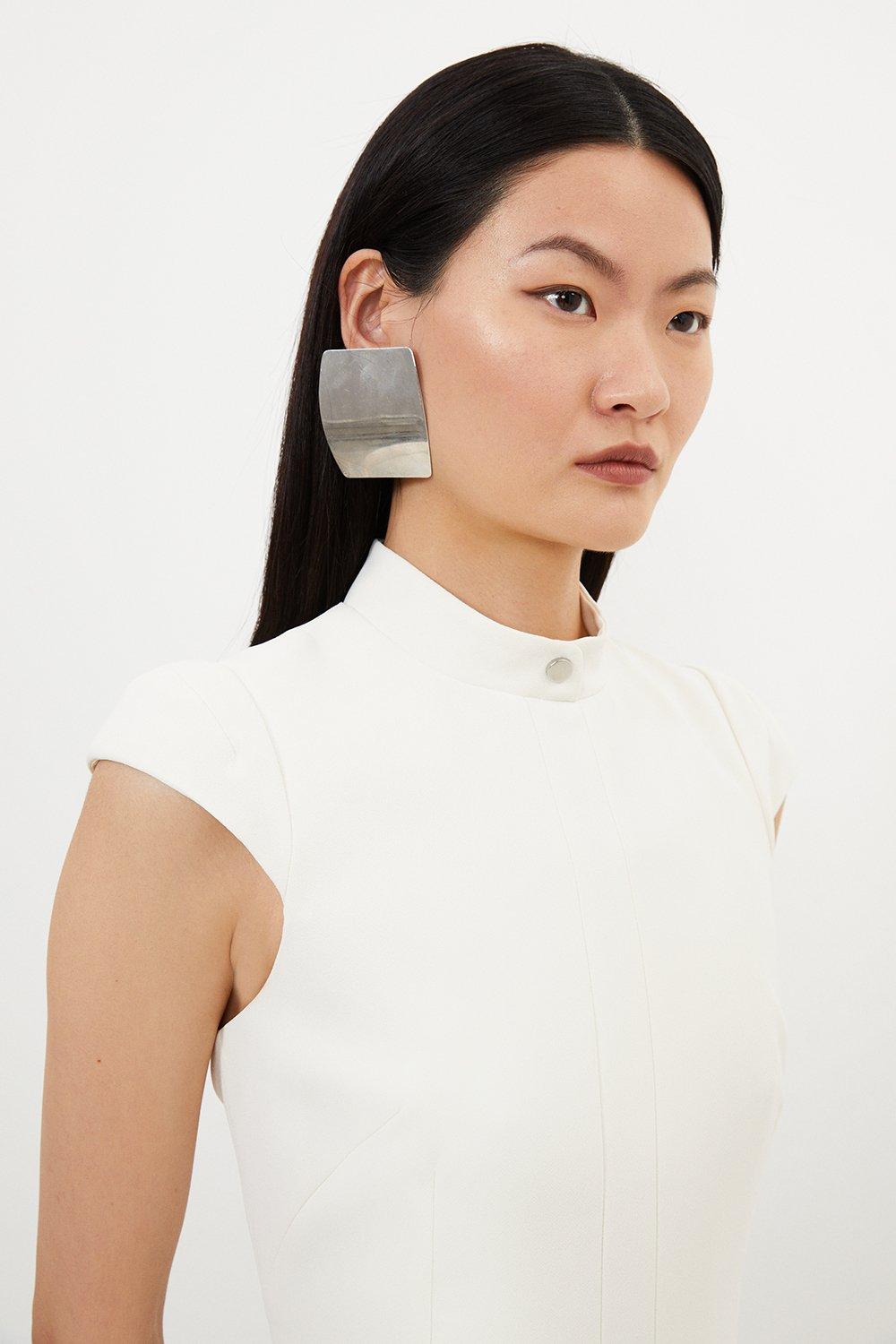 Yanke White Mini-Length Dress