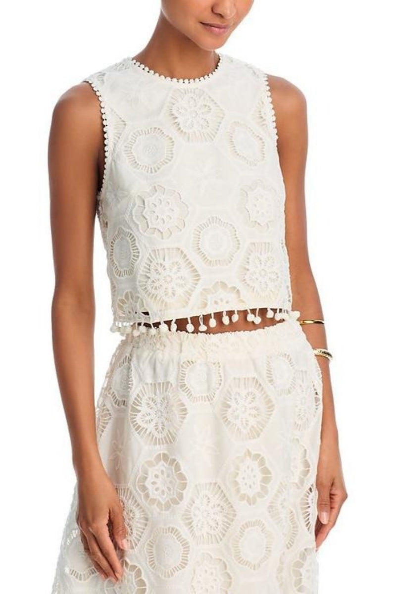 Modern Square Crochet Tank Top & Maxi Skirt
