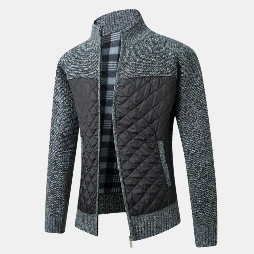 Knit Cardigan with Slim Fit