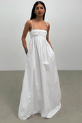 Summer Silhouette Open-Back Dress