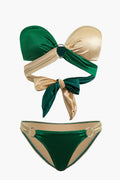 Contrast Knot Two-Piece Bikini