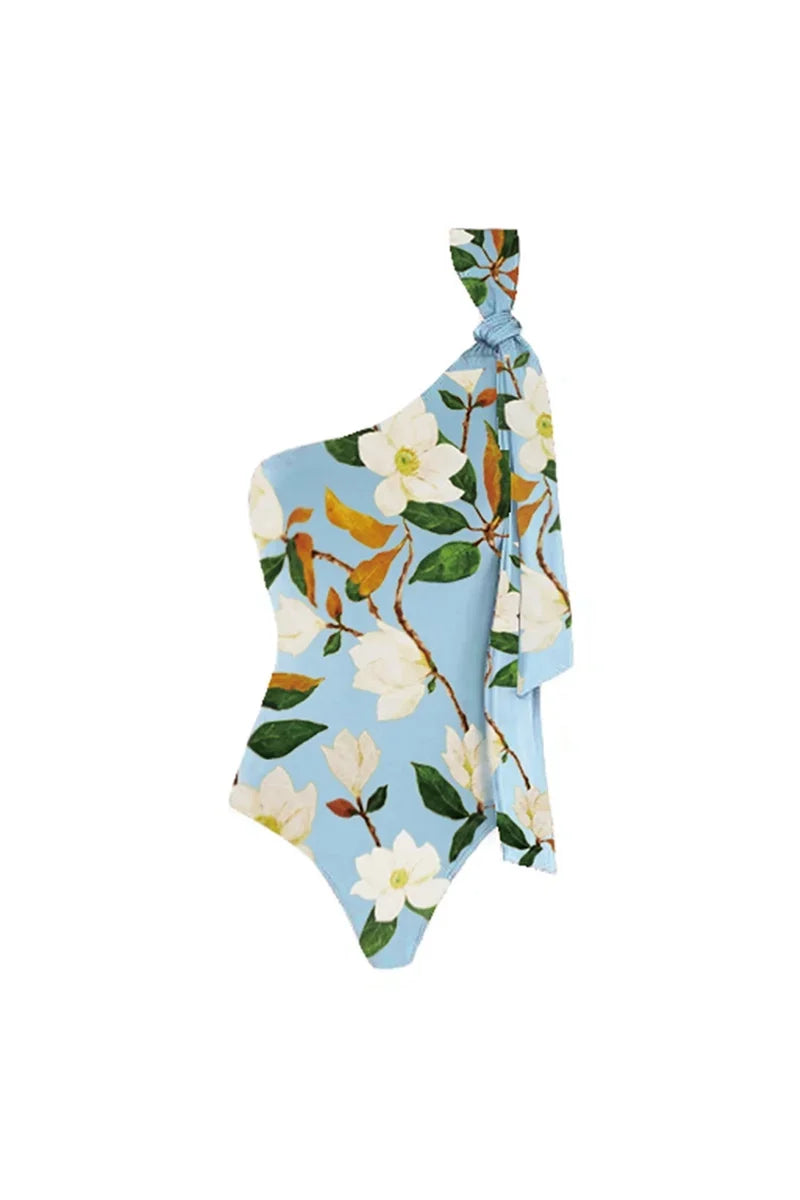 Fresh Flower One Piece Swimwear Set