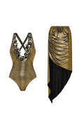 Golden Butterfly Shimmer One-Piece Swimwear
