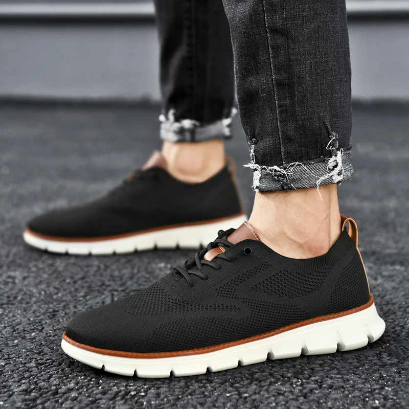 Mesh Knit Sneakers with Memory Foam Insole