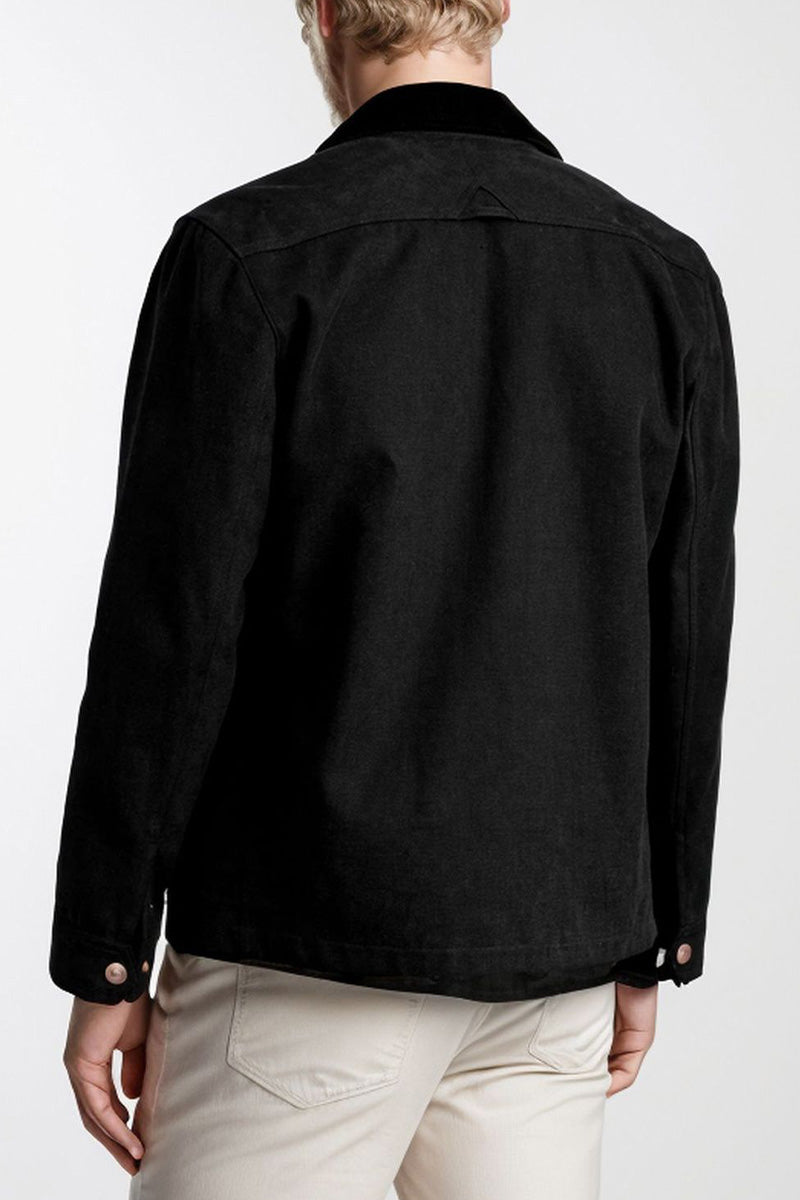 Wool Blend Jacket with Longline Cut