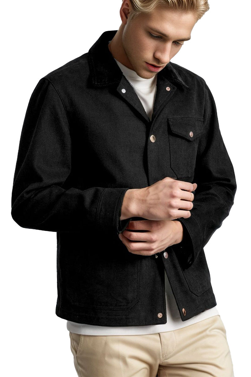 Wool Blend Jacket with Longline Cut