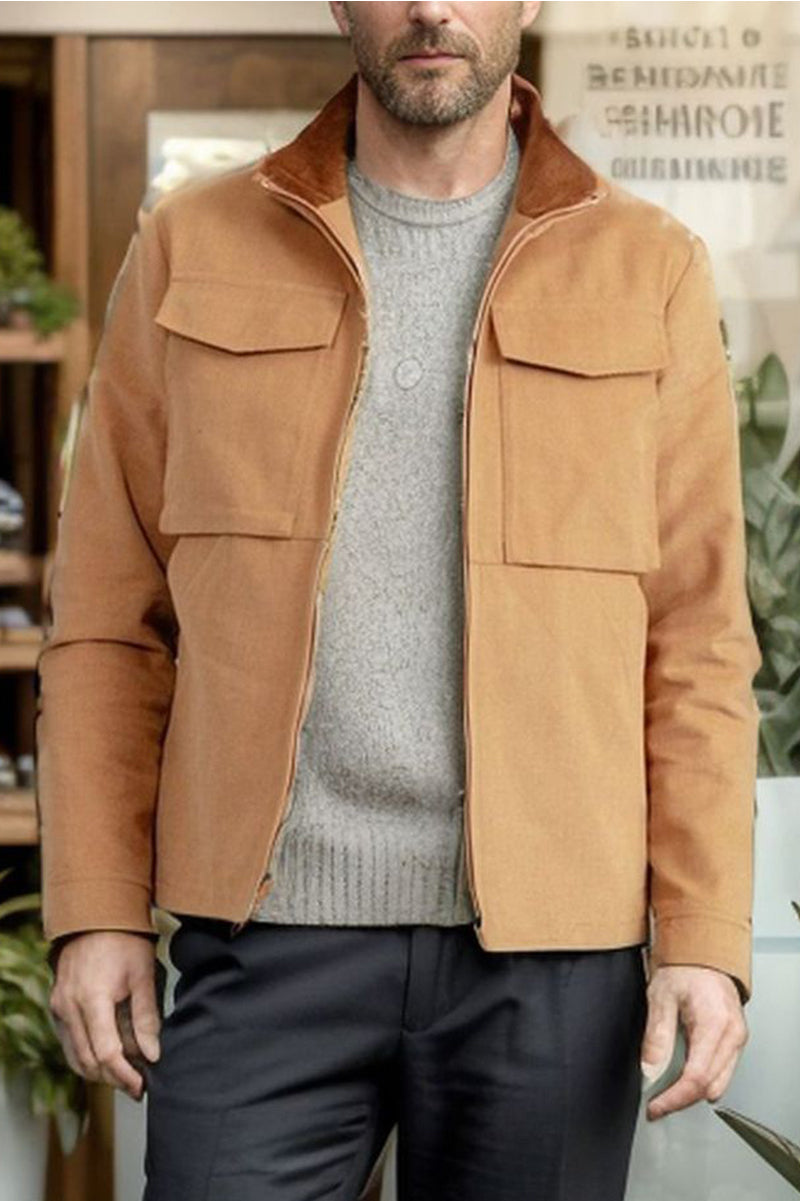 Lightweight Wool Blend Jacket