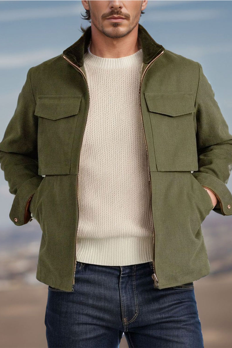 Lightweight Wool Blend Jacket
