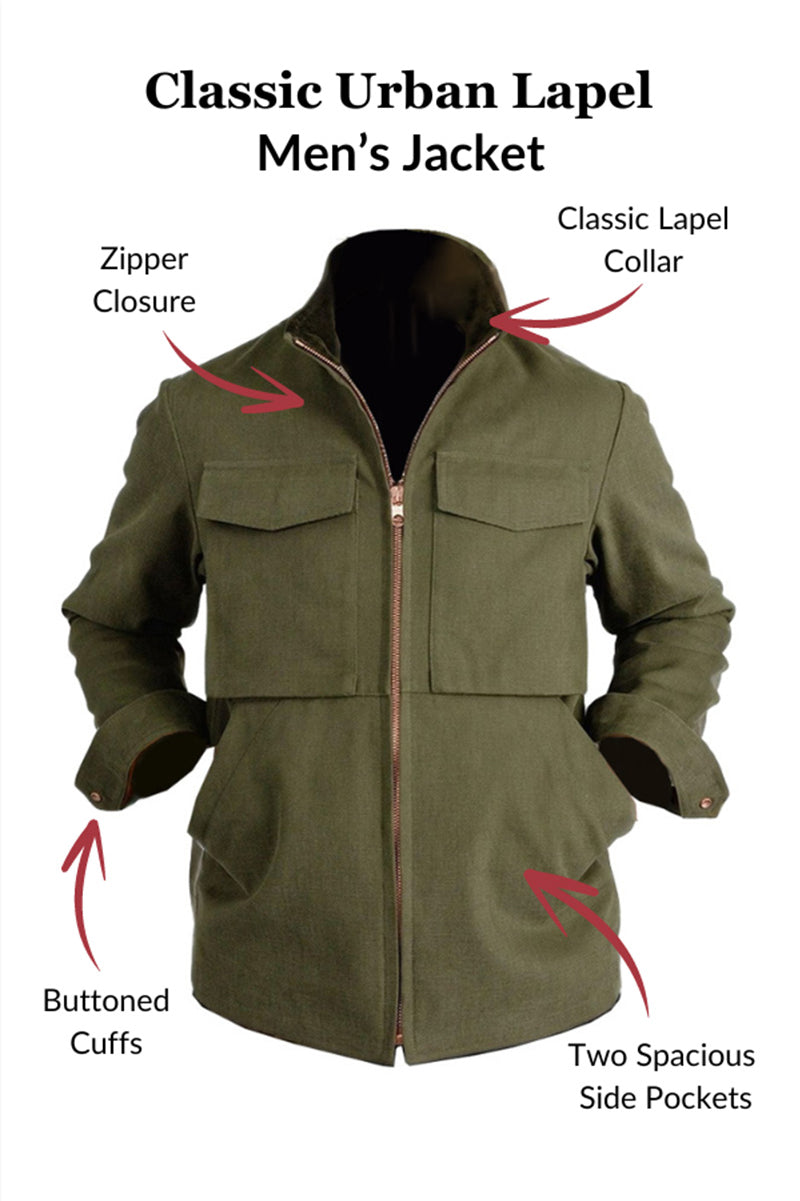 Lightweight Wool Blend Jacket