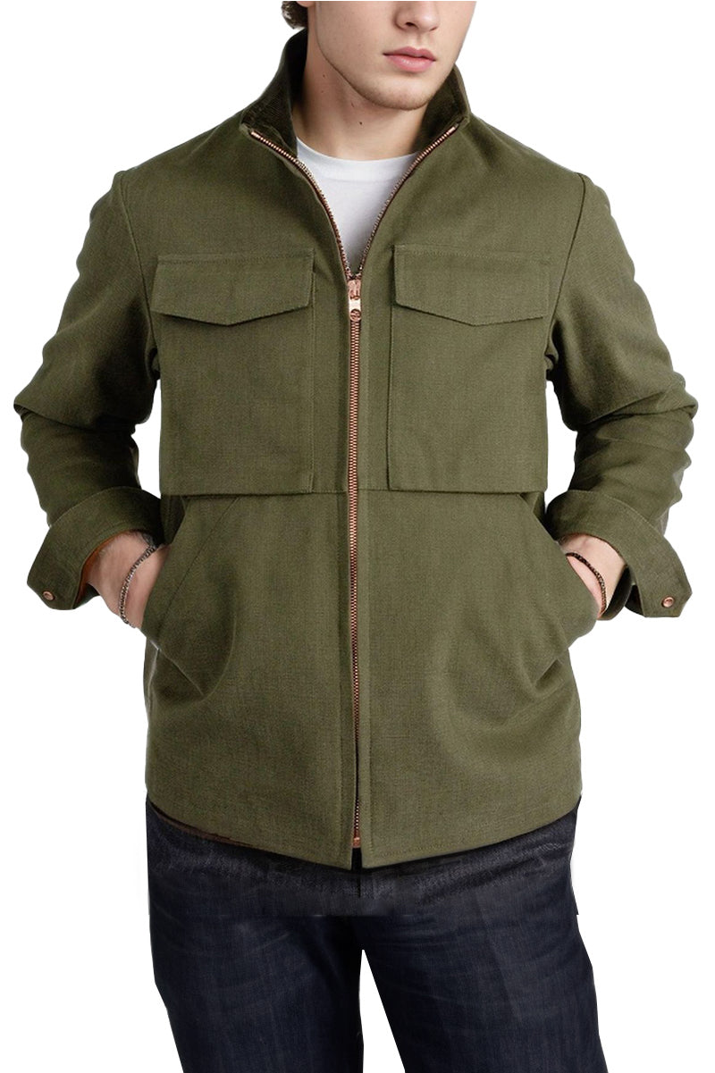 Lightweight Wool Blend Jacket