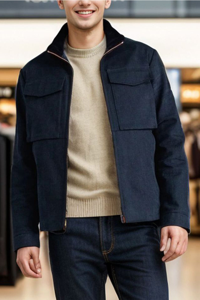 Lightweight Wool Blend Jacket