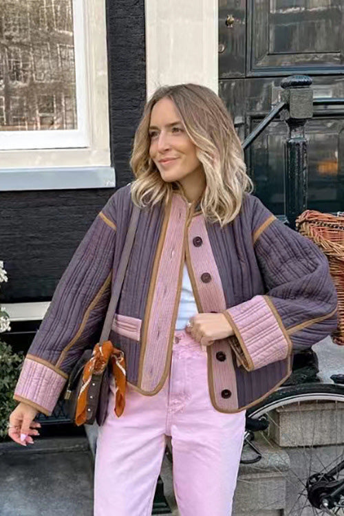 Modern Quilted Patchouli Jacket