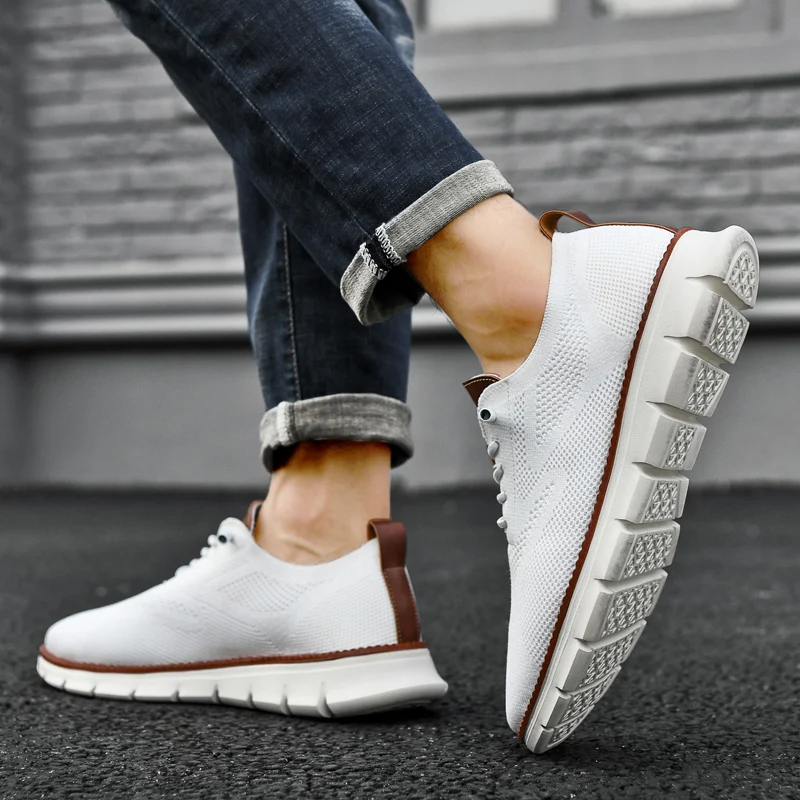 Mesh Knit Sneakers with Memory Foam Insole