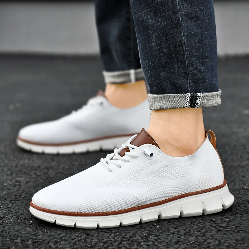 Mesh Knit Sneakers with Memory Foam Insole