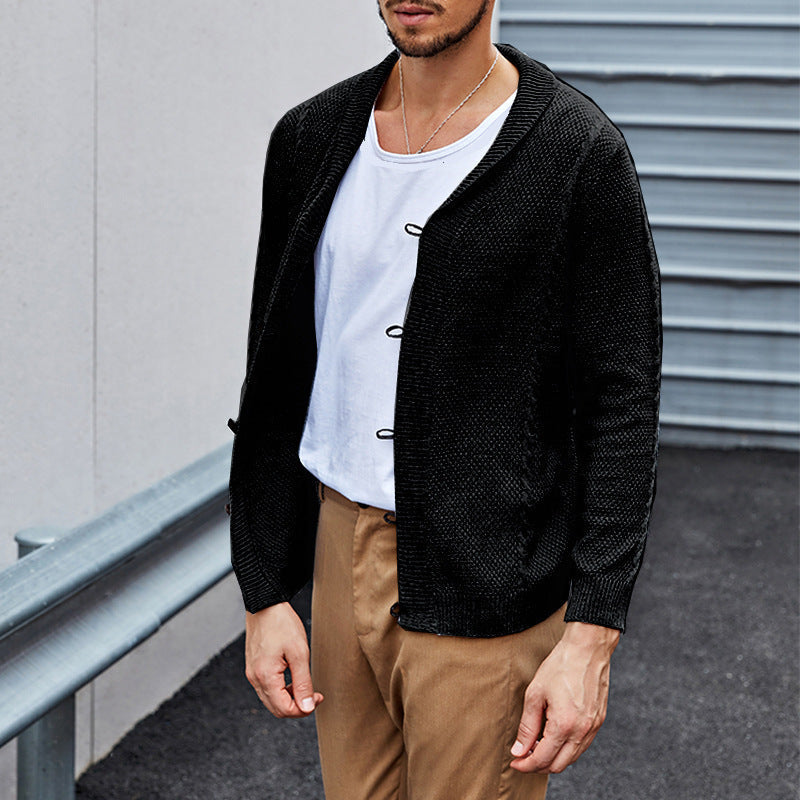 Knit Cardigan with Button Front