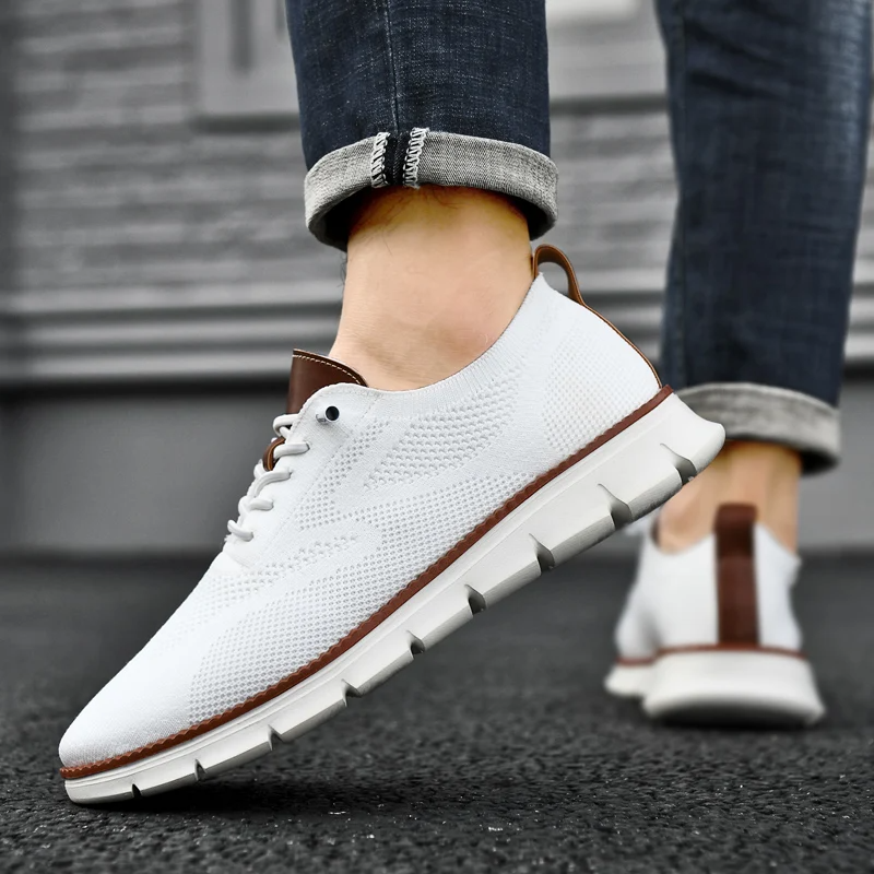 Mesh Knit Sneakers with Memory Foam Insole