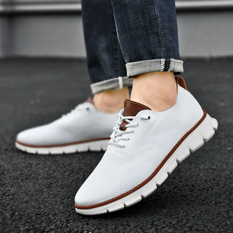 Mesh Knit Sneakers with Memory Foam Insole