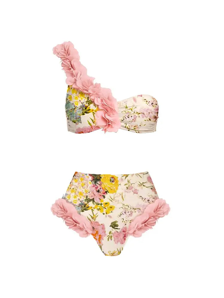 Handmade Applique Sexy Two-Piece Bikini