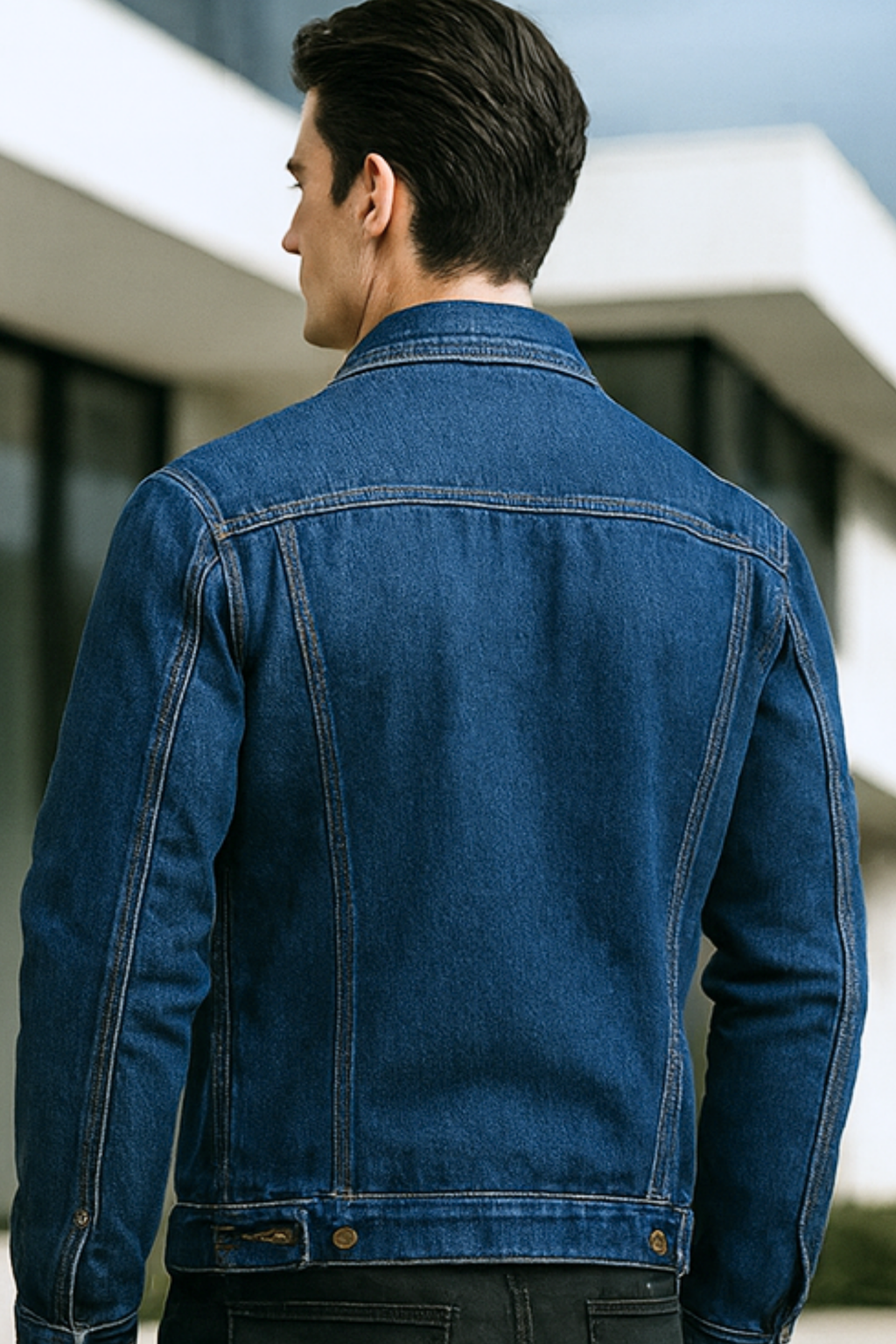 Breathable Denim Jacket with Lightweight Feel