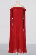 3D Flower Maxi-Length Dress