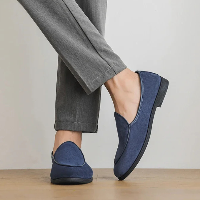 Suede Loafers with Lightweight Construction