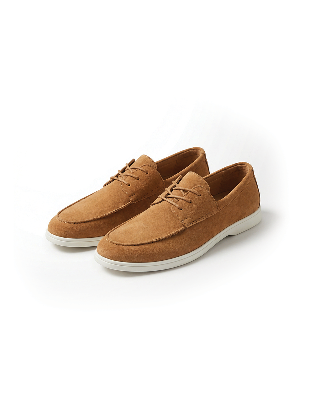 Suede Loafers with Cushioned Sole