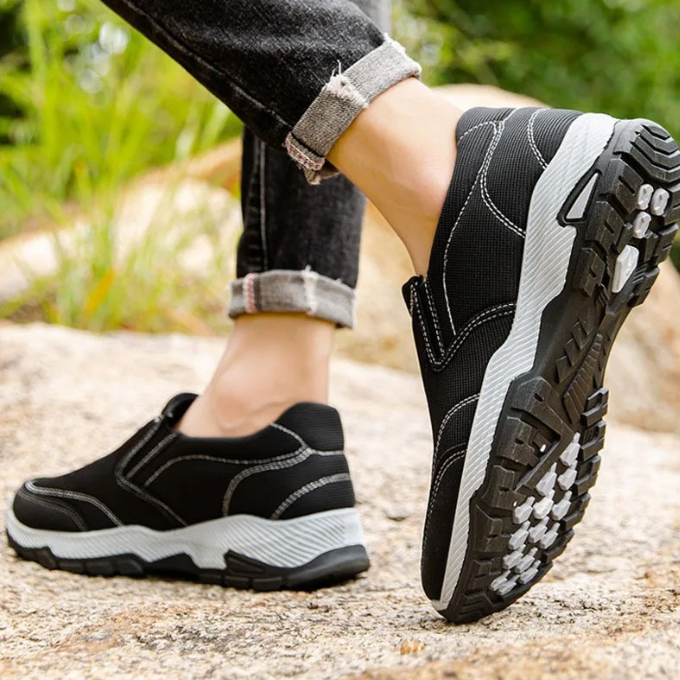 Slip-On Shoes with Contrast Stitching