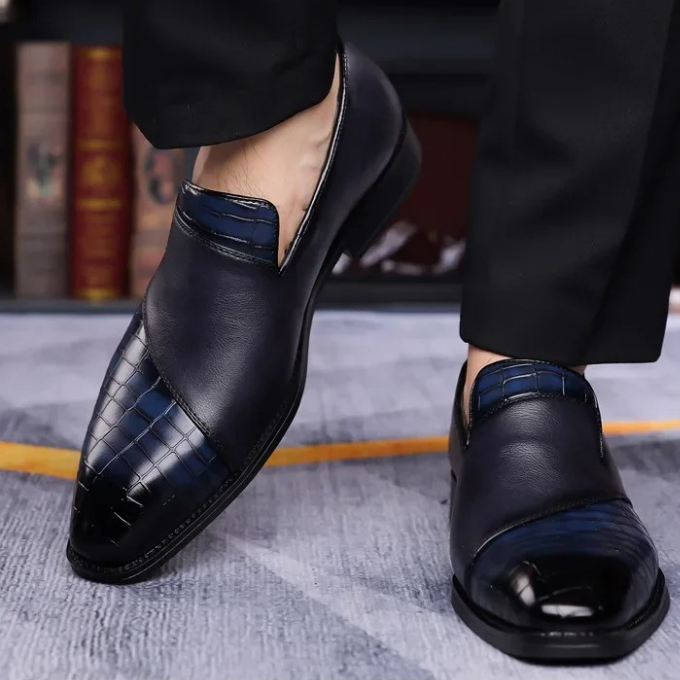 Refined Polished Leather Loafers