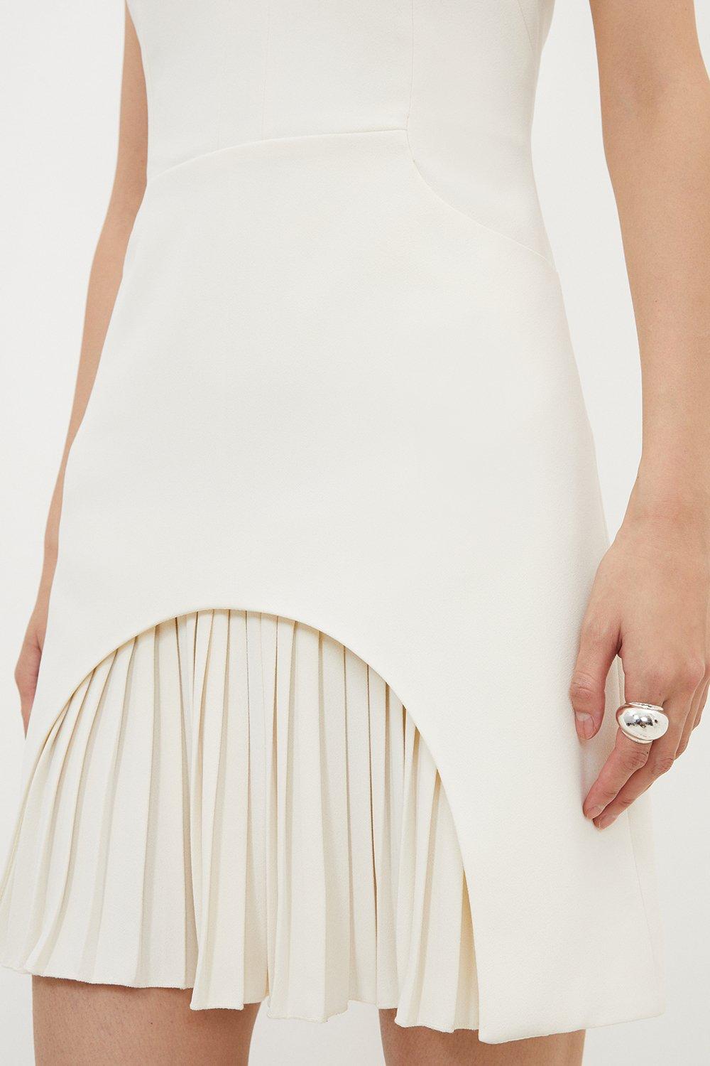 Yanke White Mini-Length Dress