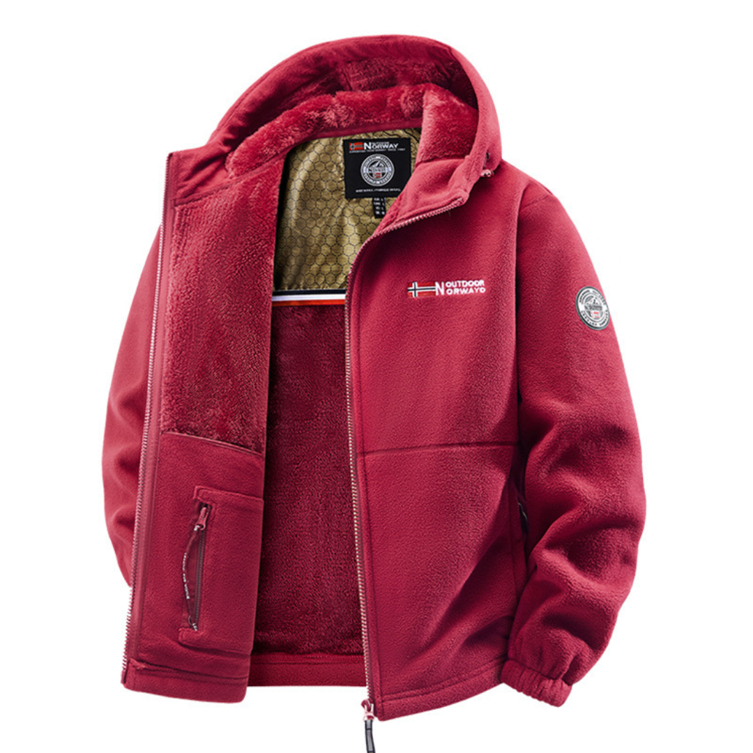 Water-Resistant Jacket with Hood
