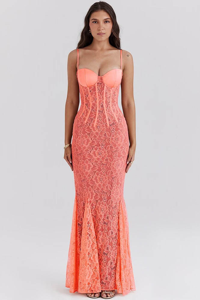 Modern Dress with Spaghetti Straps