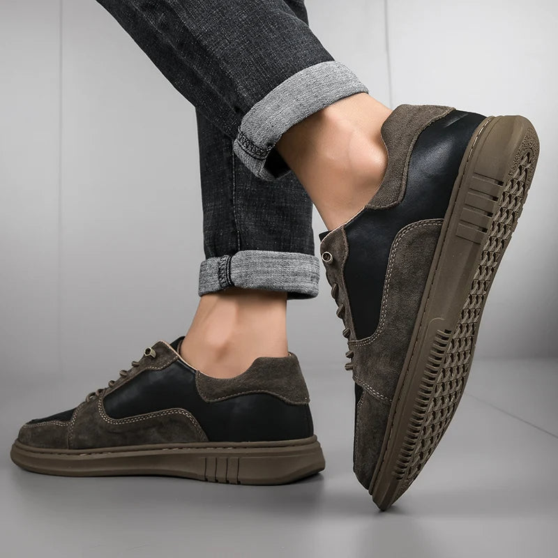 Leather Shoes with Cushioned Insole