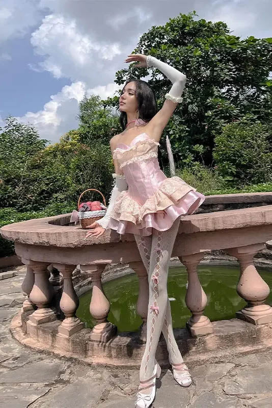 Princess Celebrity Party Mini-Length Dress