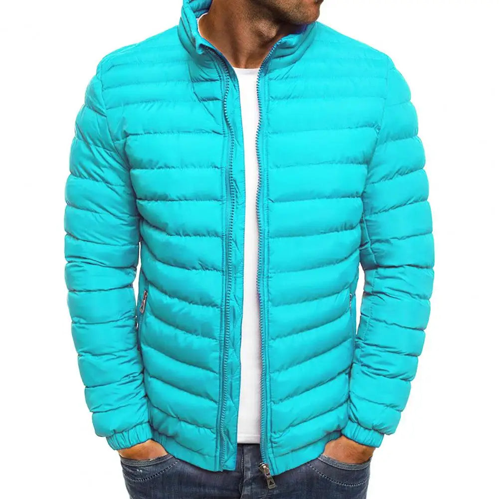 Denim Jacket with Stand Collar