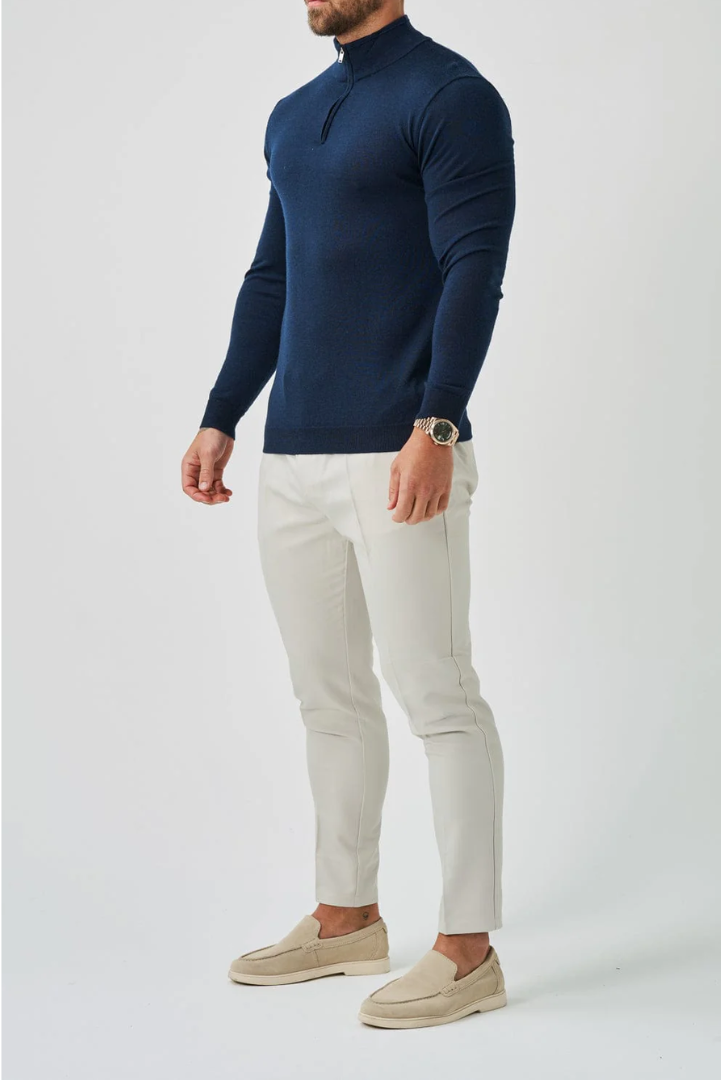 Knit Sweater with Slim Fit