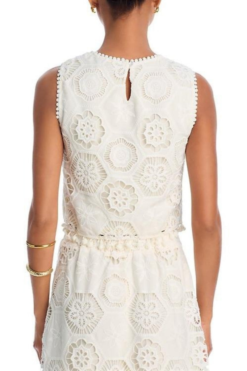 Modern Square Crochet Tank Top & Maxi Skirt
