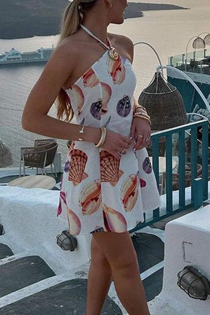 Freya Mini-Length Dress - Seaside Bouquet