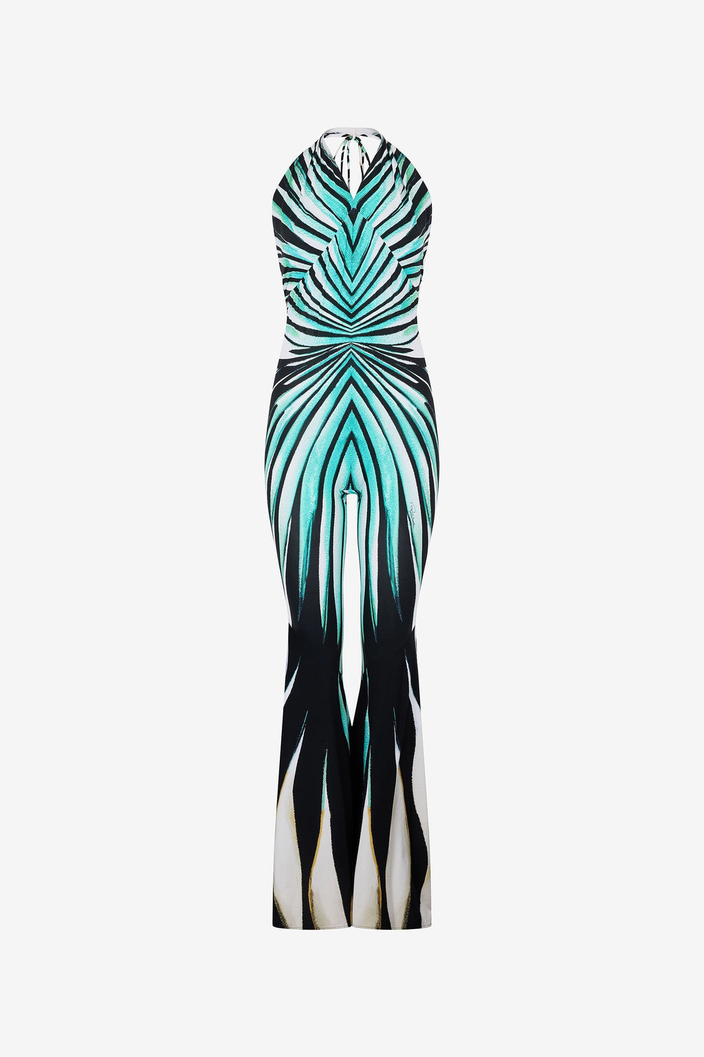 Modern Ray of Sea Print Jumpsuit