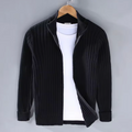Knit Cardigan with Zip Front