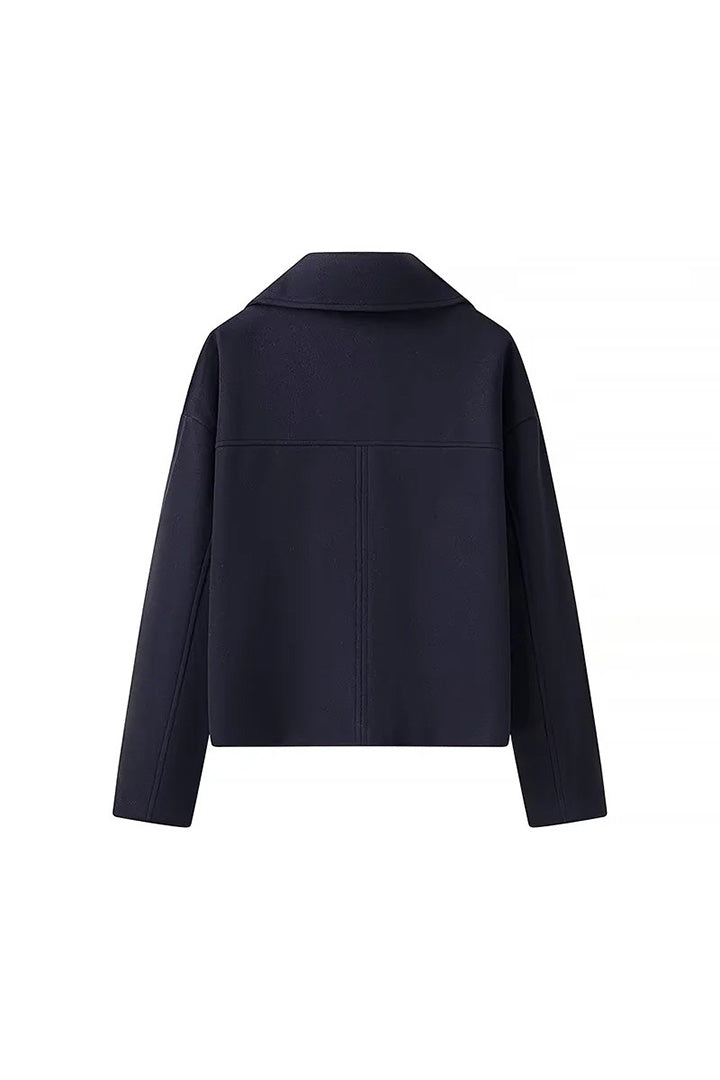 Modern Double Breasted Cropped Jacket