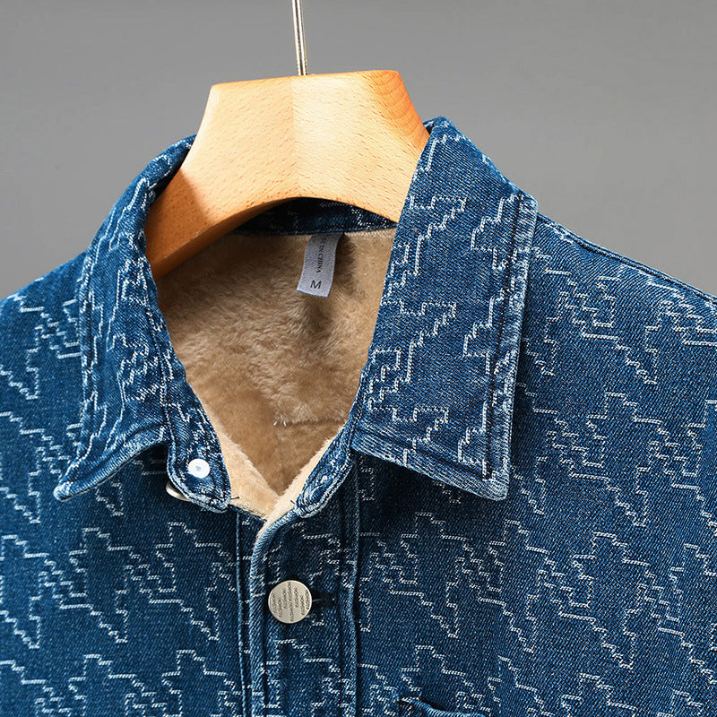 Lightweight Denim Jacket with Lined