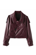 Modern British Moto Cropped Leather Jacket