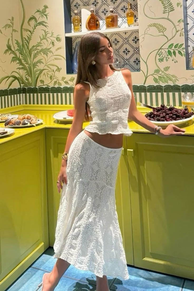 Coordinated Sexy Middle Eastern Style Skirt Set