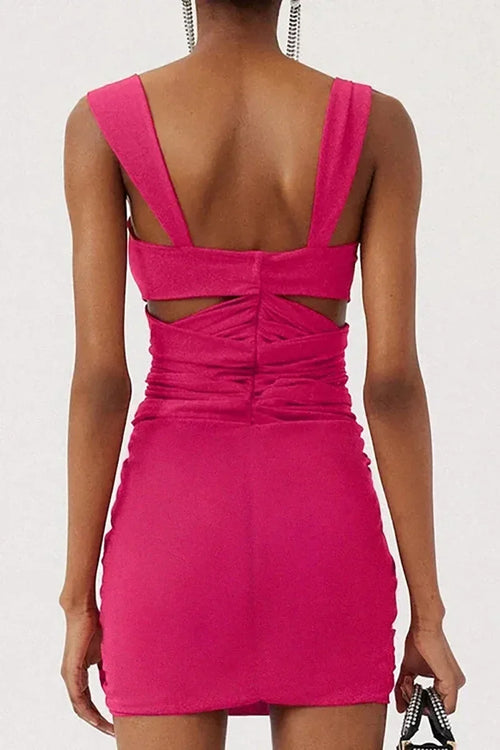 3D Flower Cut-Out Strappy Swimwear Set