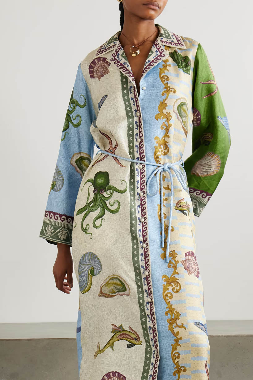 Modern Breezy Grove Cotton-Linen Kimono