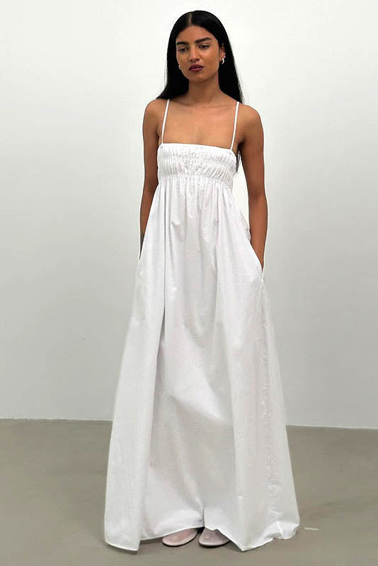 Summer Silhouette Open-Back Dress
