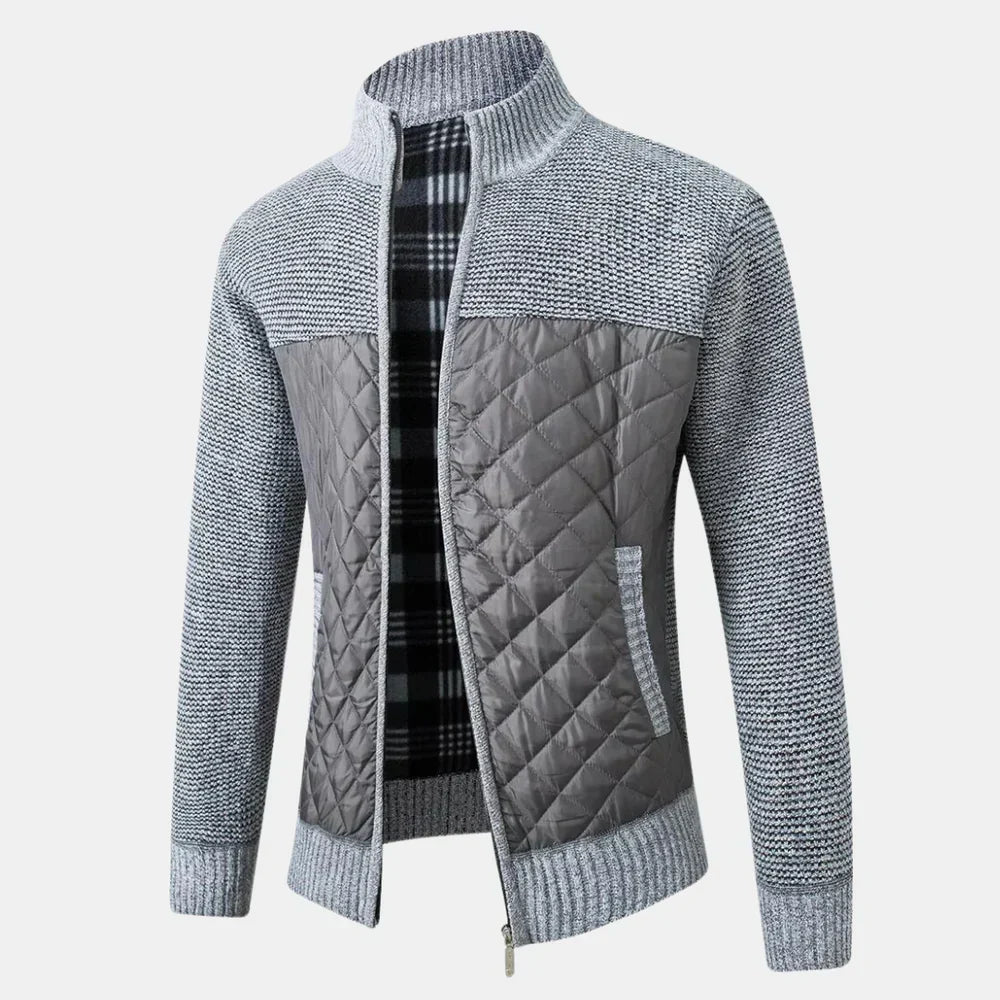 Knit Cardigan with Slim Fit