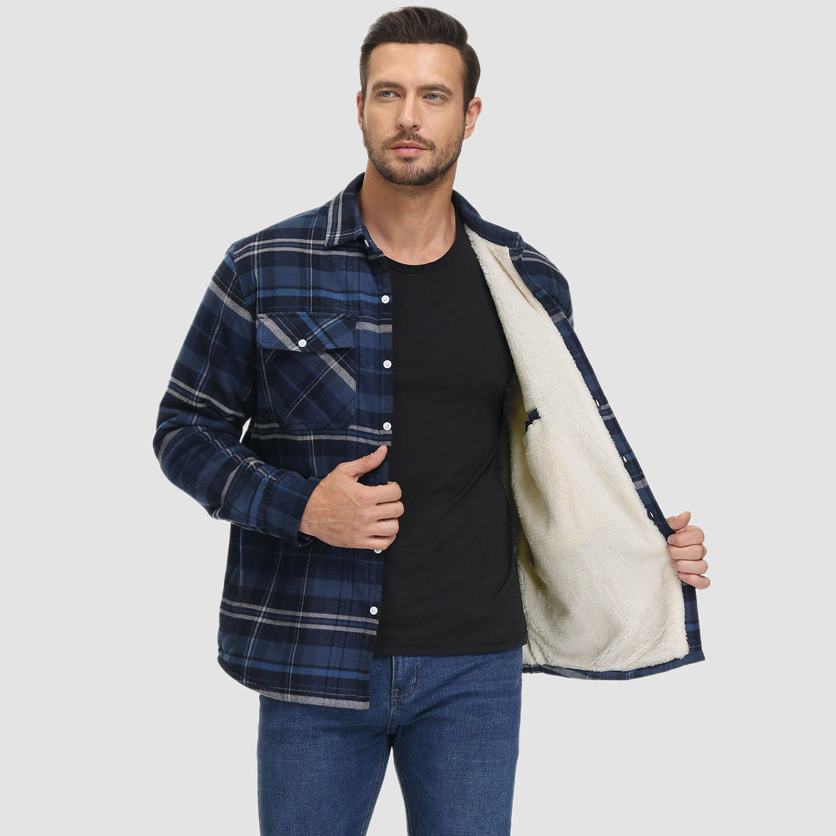 Lightweight Fleece Shirt Jacket