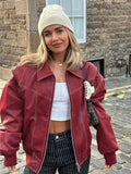 Oversized Leather Jacket with a Casual Look